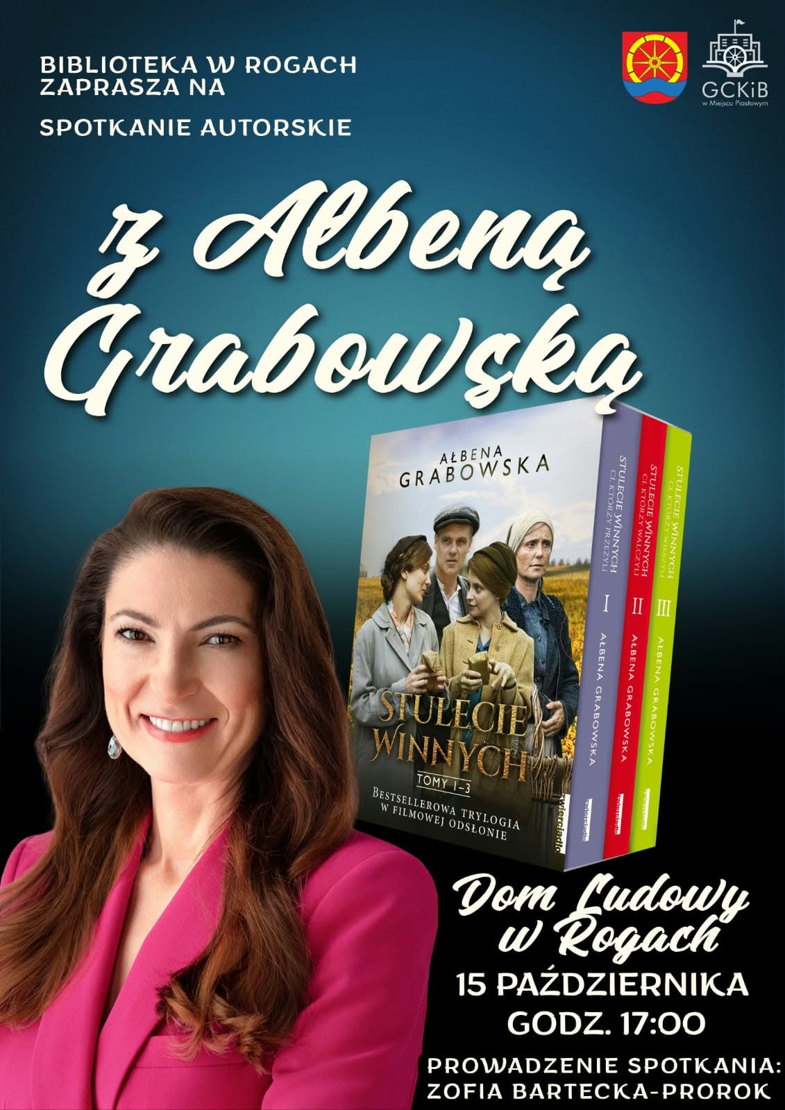 Spotkanie autorskie z Ałbeną Grabowską w Rogach