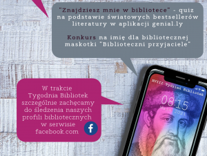 Read more about the article XVIII Tydzień Bibliotek 8 – 15 maja