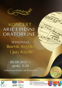 Read more about the article Koncert arii i pieśni oratoryjnych we Wrocance