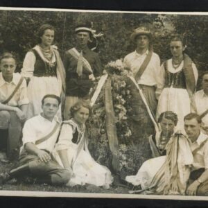 Dożynki w Targowiskach, początek lat 50, fot. z archiwum Marty Lorenc